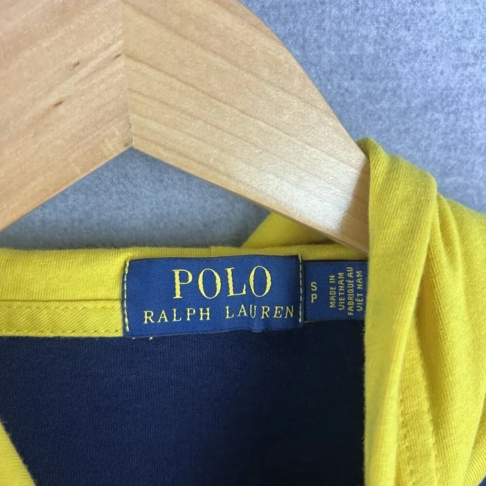 Polo‎ Ralph Lauren Men's Newport Navy Classic Fit Logo Hooded T-Shirt Size small